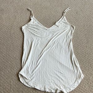 Cream-colored striped tank
